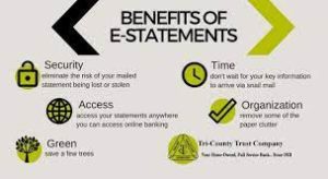 List of Benefits of e Statements